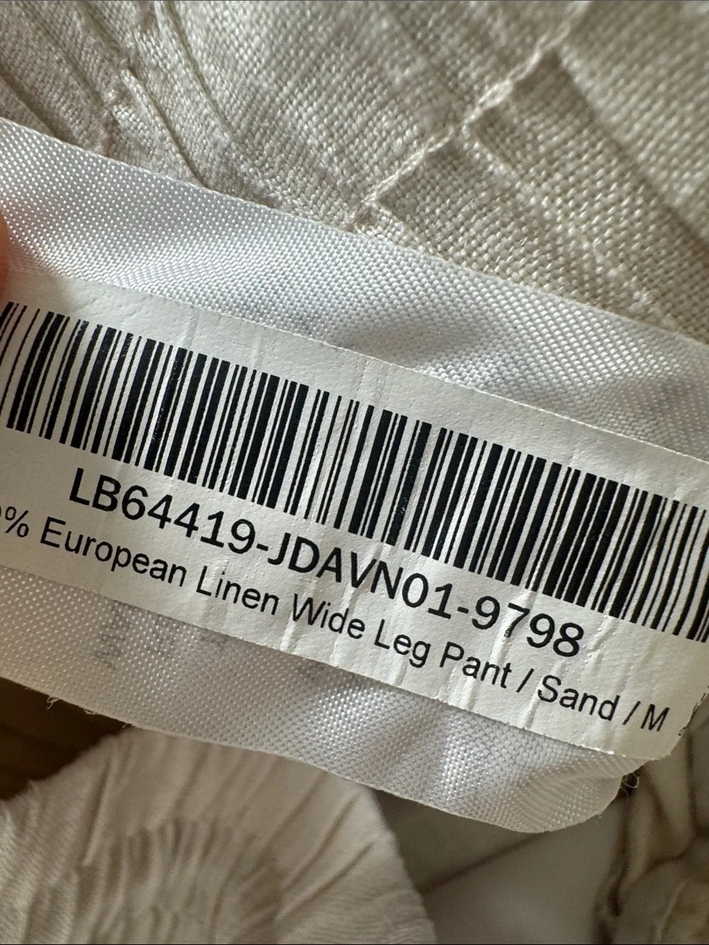 Quince 100% European linen Wide Leg Pants in sand m